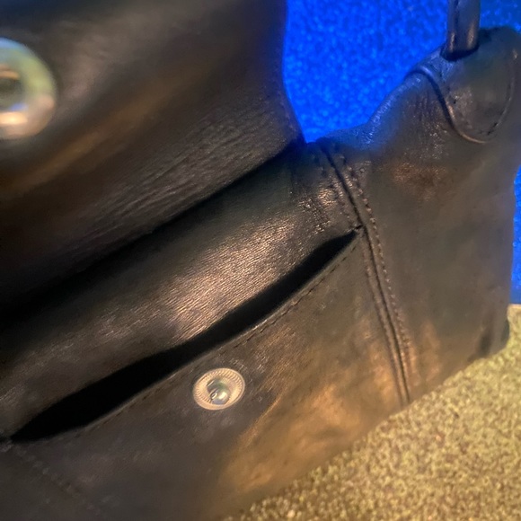 SOLD LONGCHAMP BUTTERY BLACK RARE LEATHER MINI CROSSBODY Bag GORG EDGY - Picture 12 of 16